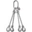  4-Strang-Kettengehänge mit Standard-Aufhängering McBULL® 4-Strang-Kettengehänge, GK6 (INOX), 8 mm, 1 Meter, Typ1 12402941