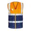  Bekleidung Westen Safestyle *KORNEL* WARNSCHUTZWESTE ORANGE/MARINE Gr.  0-S (46/48) 12394556