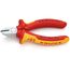  Schneidende Zangen Seitenschneider KNIPEX 70 06 125 Seitenschneider isoliert mit Mehrkomponenten-Hüllen, VDE-geprüft verchromt 125 mm 12380448