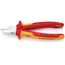 Schneidende Zangen Seitenschneider KNIPEX 70 06 180 T Seitenschneider isoliert mit Mehrkomponenten-Hüllen, VDE-geprüft; mit integrierter isolierter Befestigungsöse zum Anbringen einer Absturzsicherung verchromt 180 mm 12380437
