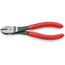  Schneidende Zangen Kraft-Seitenschneider KNIPEX 74 01 160 Kraft-Seitenschneider mit Kunststoff überzogen schwarz atramentiert 160 mm 12380473