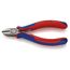  Seitenschneider für Elektromechaniker KNIPEX 76 12 125 Seitenschneider für Elektromechaniker mit Mehrkomponenten-Hüllen schwarz atramentiert 125 mm 12380548