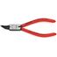  Sicherungsringzangen für Innenringe in Bohrungen KNIPEX 44 31 J02 Sicherungsringzange für Innenringe in Bohrungen 45° gewinkelt mit Kunststoff überzogen schwarz atramentiert 140 mm 12381078