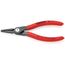  Präzisions-Sicherungsringzangen für Innenringe in Bohrungen KNIPEX 48 11 J1 Präzisions-Sicherungsringzange für Innenringe in Bohrungen mit rutschhemmendem Kunststoff überzogen grau atramentiert 140 mm 12381129