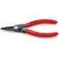  Präzisions-Sicherungsringzangen für Innenringe in Bohrungen KNIPEX 48 31 J0 Präzisions-Sicherungsringzange für Innenringe in Bohrungen mit Überdehnungsschutz mit rutschhemmendem Kunststoff überzogen grau atramentiert 140 mm 12381115