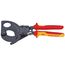  Kabelschneider (Ratschenprinzip) KNIPEX 95 36 280 Kabelschneider (Ratschenprinzip) isoliert mit Mehrkomponenten-Hüllen, VDE-geprüft schwarz lackiert 280 mm 12381283