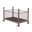  Gitterbox-Paletten müba-Gitterboxpalette, passend für Stapelpalette 1,43x0,87x0,70m, Füllhöhe 50cm, Tragfähigkeit 1500kg, lackiert 12444622