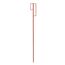  Absperrleinenhalter müba-Absperrleinenhalter, aus Ø12 mm Rippentorstahl, 1,22 m lang, rot lackiert, verpackt zu 10 Stück 12444646