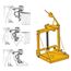  Schwenkbare Saugplatte ESP-SW Schwenkbare Saugplatte 90°, ESP-SW-B-VH-150-33/33-0 mit blockierbarer Gasfeder, WLL 150 kg bei -0,42 bar 12449140