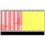  Trapezzäune Schake Mobilzaun Trapez, Blechbeschichtung: rot / gelb, Höhe: 1,2 m 12450330