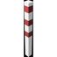  Absperrpfosten Ø 89 mm bis Ø 273 mm Schake Absperrpfosten 100x100x3, 1250mm, zum Einbetonieren, ohne Öse, weiß/rot 12450544