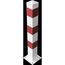  Absperrpfosten Ø 89 mm bis Ø 273 mm Schake Absperrpfosten 100x100x3mm, ohne Öse, weiß/rot 12450556