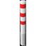  Absperrpfosten Ø 89 mm bis Ø 273 mm Schake Stahlrohrpoller Ø 152 x 3,2, 1500mm, weiß/rot 12450577