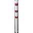  Absperrpfosten Ø 89 mm bis Ø 273 mm Schake Stahlrohrpoller Ø 152 x 3,2, 2000mm, zum Einbetonieren, weiß/rot 12450590