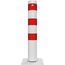  Absperrpfosten Ø 89 mm bis Ø 273 mm Schake Stahlrohrpoller Ø 152 x 3,2, 1000mm, weiß/rot 12450610