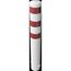  Absperrpfosten Ø 89 mm bis Ø 273 mm Schake Stahlrohrpoller Ø 193 x 3,6, 1500mm, zum Einbetonieren, weiß/rot 12450565