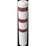  Absperrpfosten Ø 89 mm bis Ø 273 mm Schake Stahlrohrpoller Ø 273 x 5, 1500mm, zum Einbetonieren, weiß/rot 12450578