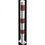  Absperrpfosten Ø 76 mm Schake Absperrpfosten Ø 76 x 2,6, ohne Öse, weiß/rot 12450699