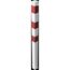  Absperrpfosten 70 mm x 70 mm Schake Absperrpfosten, 70x70, zum Einbetonieren, mit 2 Ösen, weiß/rot 12450480