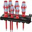  Kraftform Edelstahl Schraubendreher VDE 3165 i/6 Schraubendrehersatz, Edelstahl + Rack, 6-teilig 12453182