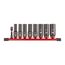  3/8" Schlagnüsse Milwaukee Schlagnuss-Set 3/8"lang (9tlg.) SHOCKWAVE 12465227
