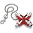  Universal-Schlüssel für gängige Schränke und Absperrsysteme KNIPEX 00 11 06 Universal-Schlüssel für gängige Schränke und Absperrsysteme 90 mm 12380310