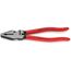  Kraft-Kombizangen KNIPEX 02 01 225 Kraft-Kombizange mit Kunststoff überzogen schwarz atramentiert 225 mm 12381040