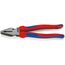  Kraft-Kombizangen KNIPEX 02 02 225 T Kraft-Kombizange mit Mehrkomponenten-Hüllen, mit integrierter Befestigungsöse zum Anbringen einer Absturzsicherung schwarz atramentiert 225 mm 12381035