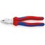  Kraft-Kombizangen KNIPEX 02 05 200 Kraft-Kombizange mit Mehrkomponenten-Hüllen verchromt 200 mm 12381042