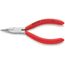  Flachrundzangen mit Schneide (Radiozangen) KNIPEX 25 03 125 Flachrundzange mit Schneide (Radiozange) mit Kunststoff überzogen verchromt 125 mm 12380840