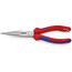  Flachrundzangen mit Schneide (Storchschnabelzangen) KNIPEX 26 12 200 T Flachrundzange mit Schneide (Storchschnabelzange) mit Mehrkomponenten-Hüllen, mit integrierter Befestigungsöse zum Anbringen einer Absturzsicherung schwarz atramentiert 200 mm 12380827