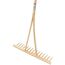  Idealspaten Rechen IDEAL-Holzheurechen, gespaltenes Buchenholz mit Stiel 12379915