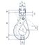  Haken Self-Locking-Haken mit Gabelkopf CARTEC® Self-Locking-Haken(Gabelkopf), GK8, 20 mm 12401449