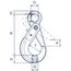  Haken Self-Locking-Haken mit Öse CARTEC® Self-Locking-Haken(Öse), GK10, 22 mm 12402740