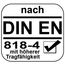  1-Strang-Kettengehänge, mit PAS-Kette mit Sonder-Aufhängering (für Kranhaken DIN 15401 Nr. 25) McBULL® 1-Strang-Kettengehänge, GK10, PAS-Kette, 6 mm, 1 Meter, Typ2K25 12401695