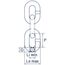  Anschlagketten Anschlagketten Anschlagkette, GK6, Edelstahl, 8 mm 12402972