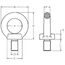  Ringschrauben, fix CARTEC® Ringschraube (fixiert), GK8, M10,1000 kg (0°) 12403399