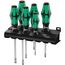  Schraubendreher-Sätze Wera 334/6 Rack Schraubendrehersatz Kraftform Plus Lasertip + Rack, 6-teilig 12451925