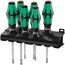  Schraubendreher-Sätze Wera 335/350/355/6 Schraubendrehersatz Kraftform Plus Lasertip + Rack, 6-teilig 12451928