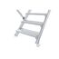  Stationäre Treppen, Überstiege und Podesttreppen Hymer Ortsfeste Treppe ohne Plattform, Treppenneigung 60°, Stufenbreite 800 mm, 10 Stufen, Standhöhe 3,00 m 12379157