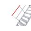  Stationäre Treppen, Überstiege und Podesttreppen Hymer Ortsfeste Treppe ohne Plattform, Treppenneigung 60°, Stufenbreite 800 mm, 10 Stufen, Standhöhe 3,00 m 12379157