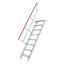  Stationäre Treppen, Überstiege und Podesttreppen Hymer Ortsfeste Treppe ohne Plattform, Treppenneigung 60°, Stufenbreite 800 mm, 10 Stufen, Standhöhe 3,00 m 12379157