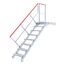  Stationäre Treppen, Überstiege und Podesttreppen Hymer Ortsfeste Treppe mit Plattform , Treppenneigung 45°, Stufenbreite 800 mm, 13 Stufen, Standhöhe 2,80 m 12379141