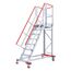  Stationäre Treppen, Überstiege und Podesttreppen Hymer Fahrbare Plattformtreppe, Treppenneigung 60°, Stufenbreite 600 mm, 11 Stufen, Standhöhe 3,25 m 12379174