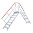  Stationäre Treppen, Überstiege und Podesttreppen Hymer Ortsfester Überstieg, Treppenneigung 45°, Stufenbreite 1000 mm, 11 Stufen, Standhöhe 2,35 m 12379161