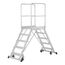  Stationäre Treppen, Überstiege und Podesttreppen Hymer Podesttreppe fahrbar, beidseitig begehbar, 2x3 Stufen, Standhöhe 0,73 m 12379389