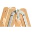  Sprossenleitern Hymer Holz-Sprossenstehleiter, beidseitig begehbar, 2x8 Sprossen, Länge 2,36 m 12378424