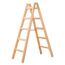  Sprossenleitern Hymer Holz-Sprossenstehleiter, beidseitig begehbar, 2x8 Sprossen, Länge 2,36 m 12378424