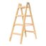  Sprossenleitern Hymer Holz-Sprossenstehleiter, beidseitig begehbar, 2x8 Sprossen, Länge 2,36 m 12378424