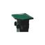  Eckpfosten RAL 6005 Zauneckpfosten mit Flacheisen RAL 6005 2000 mm 12463808